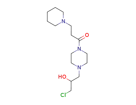 1-(3-Piperidinopropionyl)-4-(2-hydroxy-3-chloropropyl)piperazine
