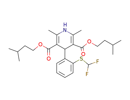 3,5-Pyridinedicarboxylic acid, 1,4-dihydro-4-(2-((difluoromethyl)thio)phenyl)-2,6-dimethyl-, bis(3-methylbutyl) ester