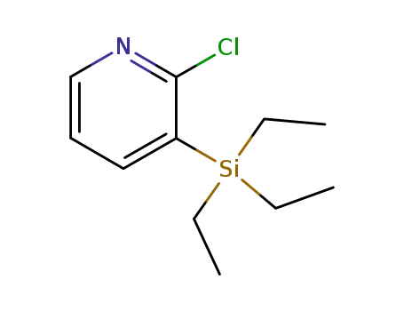 Molecular Structure of 123506-74-1 (Pyridine, 2-chloro-3-(triethylsilyl)- (9CI))