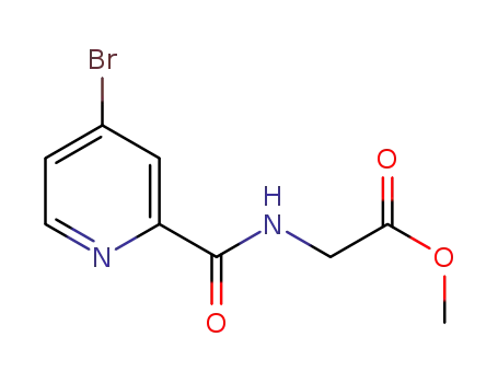 Molecular Structure of 1289199-67-2 (methyl 2-(4-bromopicolinamido)acetate)
