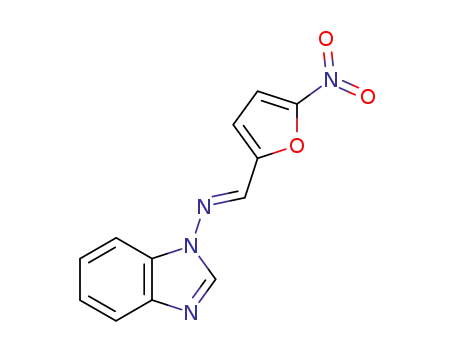 Molecular Structure of 111041-98-6 (N-[(1E)-(5-nitrofuran-2-yl)methylidene]-1H-benzimidazol-1-amine)