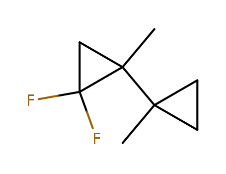 Molecular Structure of 110808-51-0 (1,1-Bicyclopropyl,2,2-difluoro-1,1-dimethyl-(9CI))