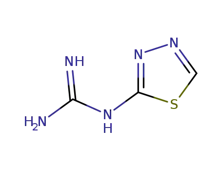 Molecular Structure of 111393-94-3 (Guanidine,  1,3,4-thiadiazol-2-yl-  (9CI))