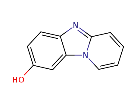 Molecular Structure of 123444-29-1 (Pyrido[1,2-a]benzimidazol-8-ol (9CI))