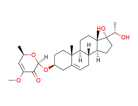 2H-Pyran-3(6H)-one,2-[[(3b,20S)-17,20-dihydroxypregn-5-en-3-yl]oxy]-4-methoxy-6-methyl-