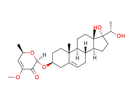 2H-Pyran-3(6H)-one,2-[[(3b,20S)-17,20-dihydroxypregn-5-en-3-yl]oxy]-4-methoxy-6-methyl-