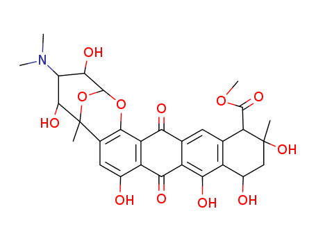 2,6-Epoxy-2H-naphthaceno[1,2-b]oxocin-14-carboxylicacid,4-(dimethylamino)-3,4,5,6,9,11,12,13,14,16-decahydro-3,5,8,10,11,13-hexahydroxy-6,13-dimethyl-9,16-dioxo-,methyl ester, (2R,3S,4R,5R,6R,11S,13S,