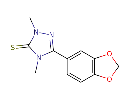 3H-1,2,4-Triazole-3-thione, 2,4-dihydro-5-(1,3-benzodioxol-5-yl)-2,4-dimethyl-