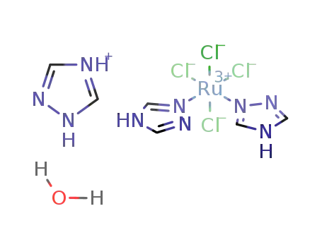 (H<sub>2</sub>trz)[cis-RuCl<sub>4</sub>(N<sup>(2)</sup>-Htrz)2]*H<sub>2</sub>O