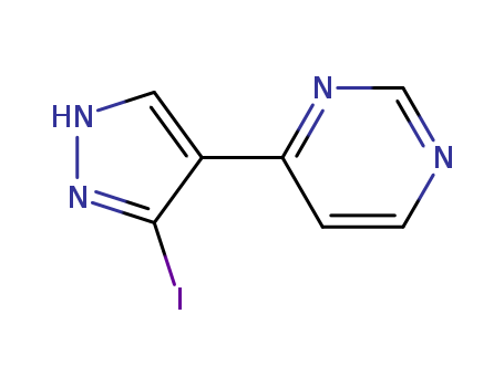 PyriMidine, 4-(3-iodo-1H-pyrazol-4-yl)-