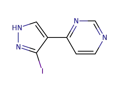 피리미딘, 4-(3-요오도-1H-피라졸-4-일)-