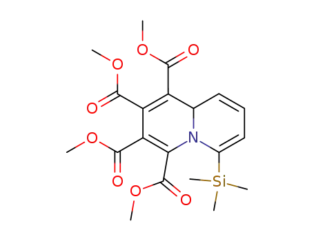 6-(Trimethylsilyl)-9aH-chinolizin-1,2,3,4-tetracarbonsaeure-tetramethylester