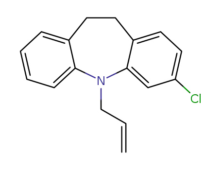 Molecular Structure of 1425793-87-8 (3-chloro-5-(prop-2-enyl)-10,11-dihydro-5H-dibenzo[b,f]azepine)