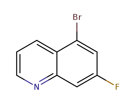 Molecular Structure of 1239462-97-5 (5-bromo-7-fluoroquinoline)
