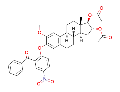 2-Methoxy-16α,17β-diacetoxy-Δ<sup>1.3.5(10)</sup>-oestratrien-3-<4-nitro-2-benzoyl-phenylaether>