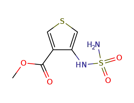 Molecular Structure of 123420-28-0 (3-Thiophenecarboxylicacid,4-[(aminosulfonyl)amino]-,methylester(9CI))