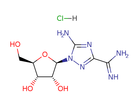 5-amino-1-[(2R,3R,4S,5R)-3,4-dihydroxy-5-(hydroxymethyl)oxolan-2-yl]-1,2,4-triazole-3-carboximidamide,hydrochloride
