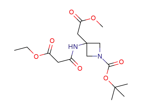 3-Azetidineacetic acid, 1-[(1,1-diMethylethoxy)carbonyl]-3-[(3-ethoxy-1,3-dioxopropyl)aMino]-, Methyl ester