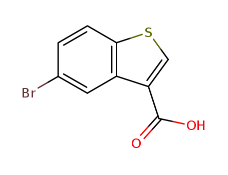 Molecular Structure of 7312-24-5 (5-BROMOBENZO[B]THIOPHENE-3-CARBOXYLIC ACID)