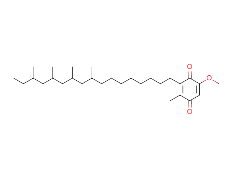 Molecular Structure of 11004-53-8 (5-Methoxy-2-methyl-3-(9,11,13,15-tetramethylheptadecyl)cyclohexa-2,5-diene-1,4-dione)