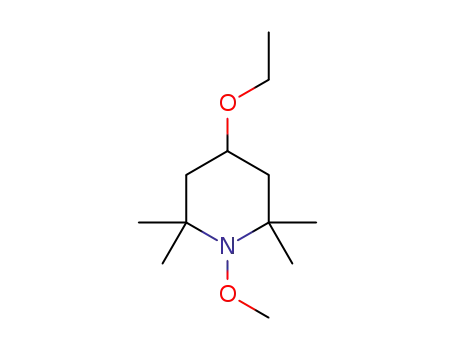 Molecular Structure of 123373-72-8 (Piperidine, 4-ethoxy-1-methoxy-2,2,6,6-tetramethyl- (9CI))