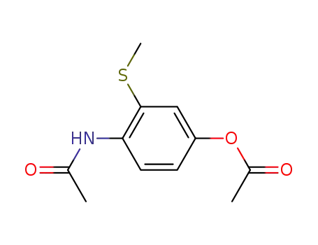 4-acetoxy-1-acetylamino-2-methylsulfanyl-benzene