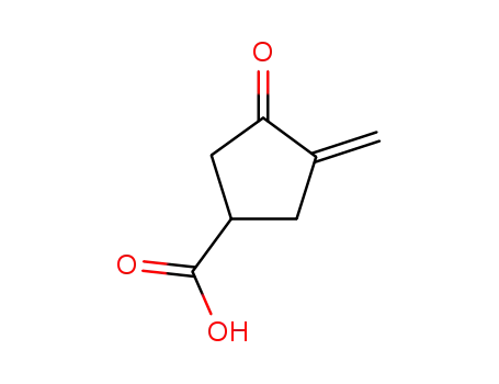 Molecular Structure of 586-45-8 (Cyclopentanecarboxylicacid, 3-methylene-4-oxo-)