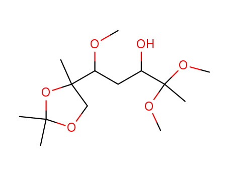 1,4-DIDEOXY-6-C-METHYL-5-O-METHYL-6,7-O-(ISOPROPYLIDENE)-RIBO-2-HEPTULOSE DIMETHYL ACETAL