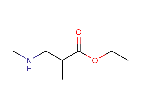 Molecular Structure of 110427-00-4 (Ethyl 2-methyl-3-(methylamino)propanoate)