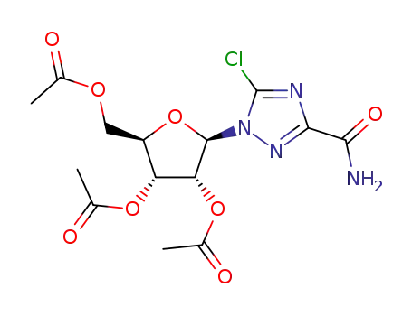 5-chloro-1-(2,3,5-tri-O-acetyl-β-D-ribofuranosyl)-1,2,4-triazole-3-carboxamide