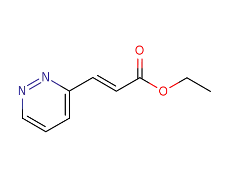 Molecular Structure of 130823-25-5 (ethyl (E)-3-(pyridazin-3-yl)acrylate)