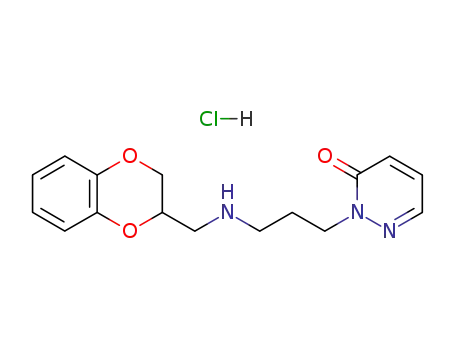Molecular Structure of 110714-10-8 ((±)-2-[3-[N-(2-Benzo[1,4]dioxanyl)methylamino]propyl]-3(2H)-pyridazinone hydrochloride)