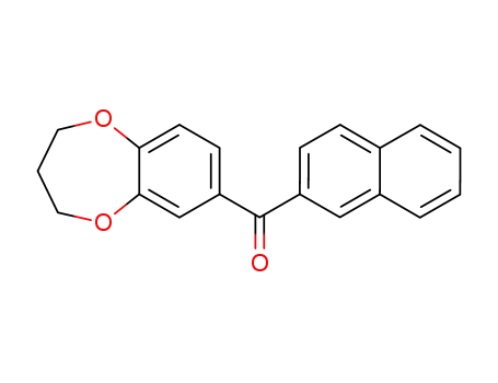 Molecular Structure of 123769-43-7 (3,4-dihydro-2H-1,5-benzodioxepin-7-yl(naphthalen-2-yl)methanone)