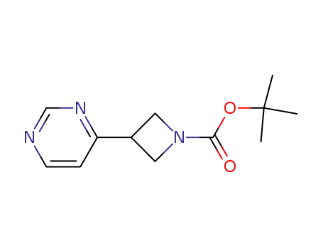 Molecular Structure of 1236861-78-1 (tert-butyl 3-pyrimidin-4-ylazetidine-1-carboxylate)