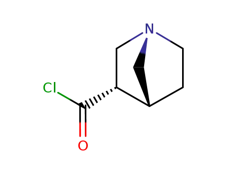 1-아자비시클로[2.2.1]헵탄-3-카르보닐 클로라이드, (1S-exo)-(9CI)