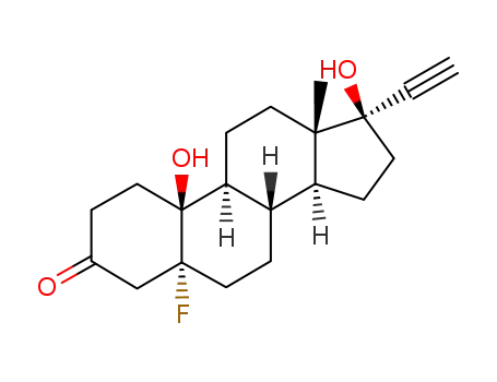 5-fluoro-10,17-dihydroxy-19-nor-5α,17β<i>H</i>-pregn-20-yn-3-one