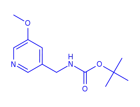Molecular Structure of 1105675-60-2 (TERT-BUTYL (5-METHOXYPYRIDIN-3-YL)METHYLCARBAMATE)