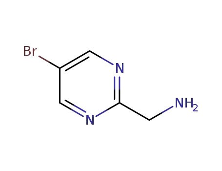 Molecular Structure of 1240783-02-1 (5-Bromo-2-pyrimidinemethanamine)