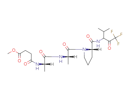 methyl 4-oxo-4-[[(2S)-1-oxo-1-[[(2S)-1-oxo-1-[[(2S)-1-[(3S)-1,1,1-trifluoro-4-methyl-2-oxopentan-3-yl]pyrrolidine-2-carbonyl]amino]propan-2-yl]amino]propan-2-yl]amino]butanoate