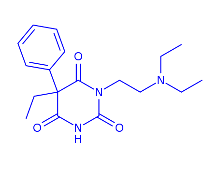 2,4,6(1H,3H,5H)-Pyrimidinetrione,1-[2-(diethylamino)ethyl]-5-ethyl-5-phenyl-