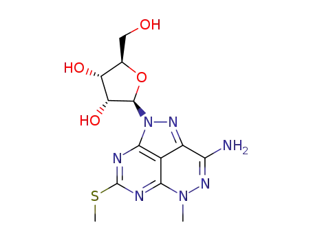 8-amino-6-methyl-4-methylthio-2-(β-D-ribofuranosyl)-2,6-dihydro-1,2,3,5,6,7-hexaacenaphthylene