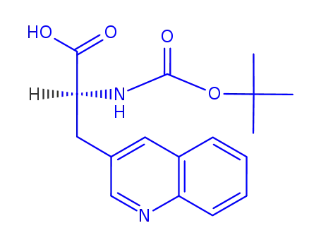 Molecular Structure of 1100747-96-3 (BOC-3-(3-QUINOLYL)-DL-ALA-OH)