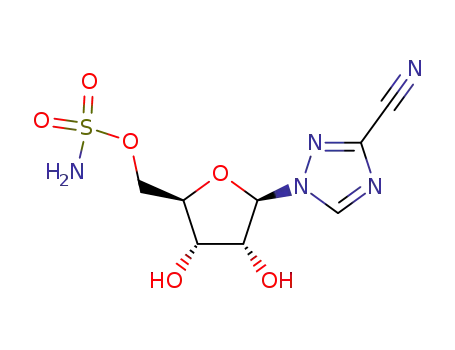 1-(5'-O-sulfamoyl-beta-D-ribofuranosyl)(1,2,4)triazole-3-carbonitrile