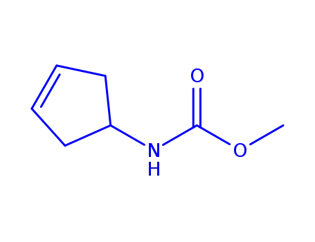 Molecular Structure of 111122-43-1 (Carbamic acid, 3-cyclopenten-1-yl-, methyl ester)