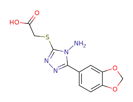 {[4-amino-5-(1,3-benzodioxol-5-yl)-4H-1,2,4-triazol-3-yl]sulfanyl}acetic acid