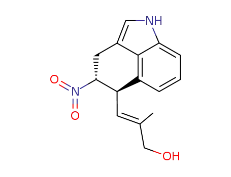(E)-2-Methyl-3-((4R,5R)-4-nitro-1,3,4,5-tetrahydro-benzo[cd]indol-5-yl)-prop-2-en-1-ol