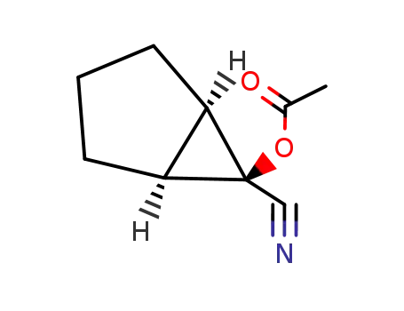 Bicyclo[3.1.0]hexane-6-carbonitrile, 6-(acetyloxy)-, (1-alpha-,5-alpha-,6-ba-)- (9CI)