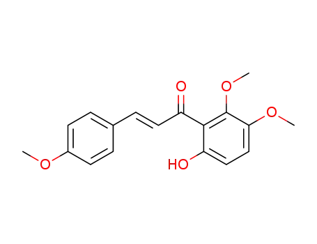 Molecular Structure of 1236-62-0 ((2E)-1-(6-hydroxy-2,3-dimethoxyphenyl)-3-(4-methoxyphenyl)prop-2-en-1-one)