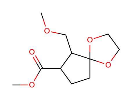 6-Methoxymethyl-1,4-dioxa-spiro[4.4]nonane-7-carboxylic acid methyl ester