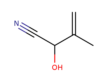Molecular Structure of 22410-56-6 (2-hydroxy-3-methylbut-3-enenitrile)